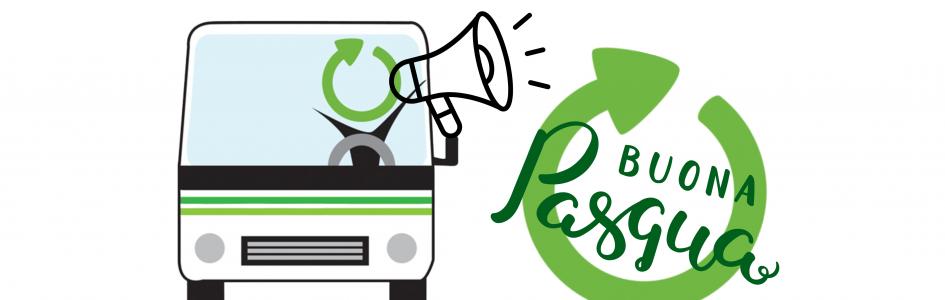 Comunicazione di sospensione del servizio di raccolta nel giorno di Pasquetta