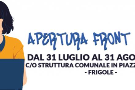 Dal 31 luglio al 31 agosto 2023 apre lo Sportello Fisico "Front Office" in Piazza Bertacchi a Frigole